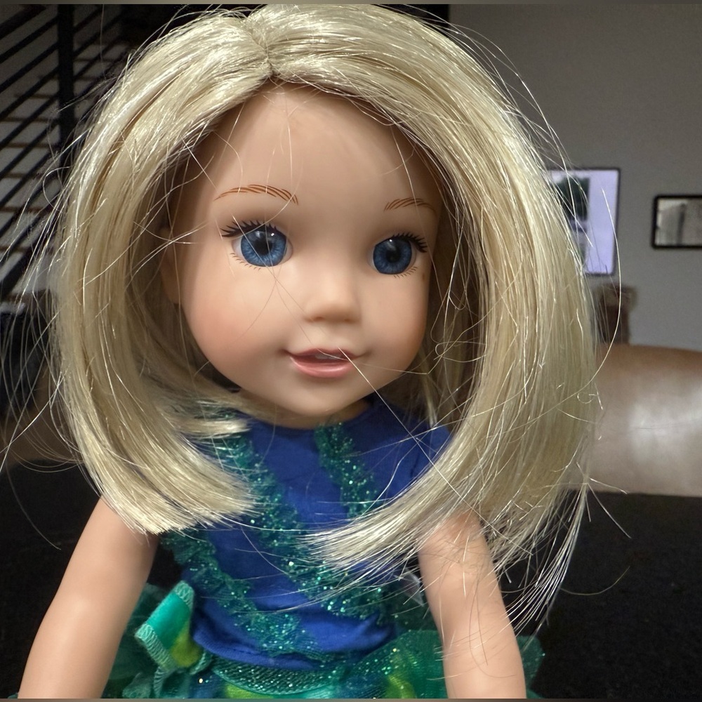American Girl WellieWishers Camille Doll – 14.5” Blonde Blue Eyes - Picture 4 of 13